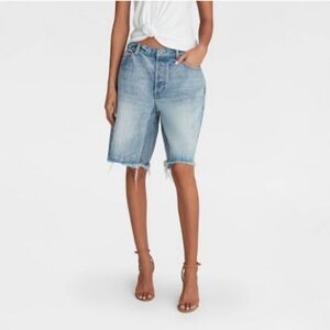 KBB Light Wash Denim Bermuda Shorts - Women (SIZE 14)